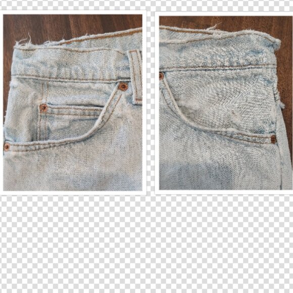 Vintage Levis 550 Jeans Mens 31x32 Faded Blue Orange Tab Distressed Relaxed 90s, - Picture 13 of 15